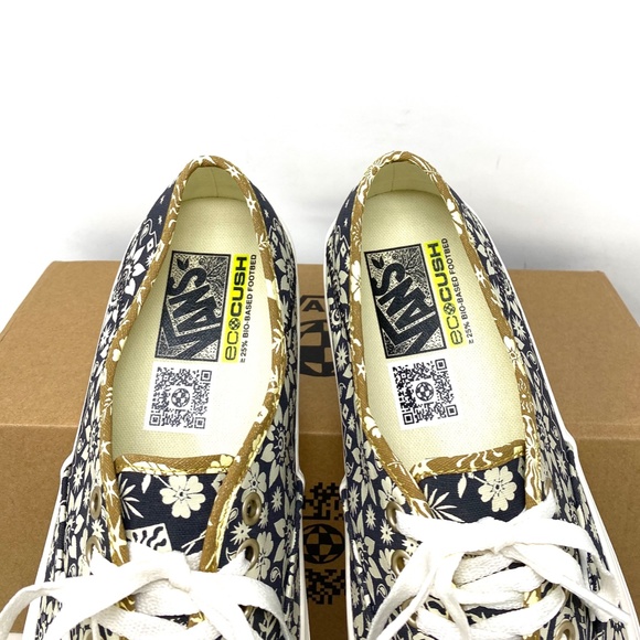 VANS Authentic VR3 Low Top Black Floral Canvas Women’s Size Sneakers VN0A4BX5QI… - Picture 5 of 11